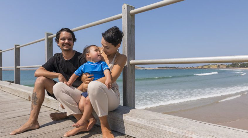 young-indigenous-family